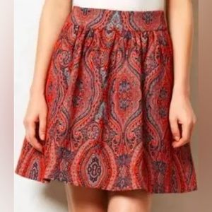 🇺🇸 Red, Blue Paisley Skirt!